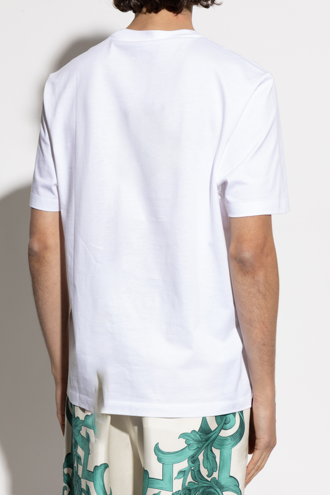 White T-shirt with colorful print Versace - Vitkac AS